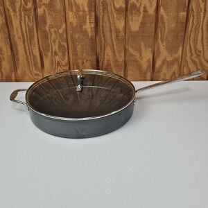 Emeril All Clad 5 Qt 13" Non Stick Anodized French Skillet Fry Saute Pan & Lid